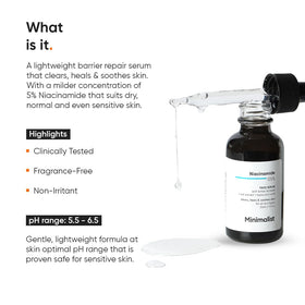 Minimalist serum dropper releasing clear texture, shows lightweight hydrating feel