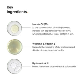 Minimalist face moisturizer cream on hand demonstrating smooth spreadability