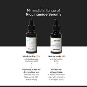Minimalist ingredient label close-up displaying niacinamide and zinc complex transparency