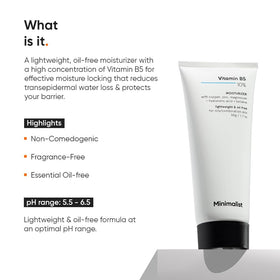 Minimalist cream texture swipe illustrating lightweight, non-greasy hydration