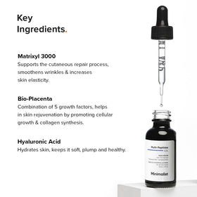 Minimalist 30ml bottle beside common items to show true size