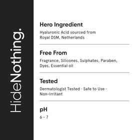 Minimalist serum being applied on hand to show quick absorption and instant hydration