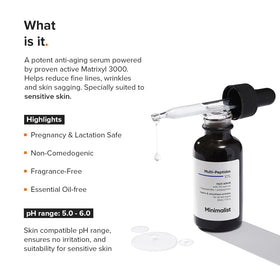 Minimalist dropper closeup dispensing clear serum, precise application benefit