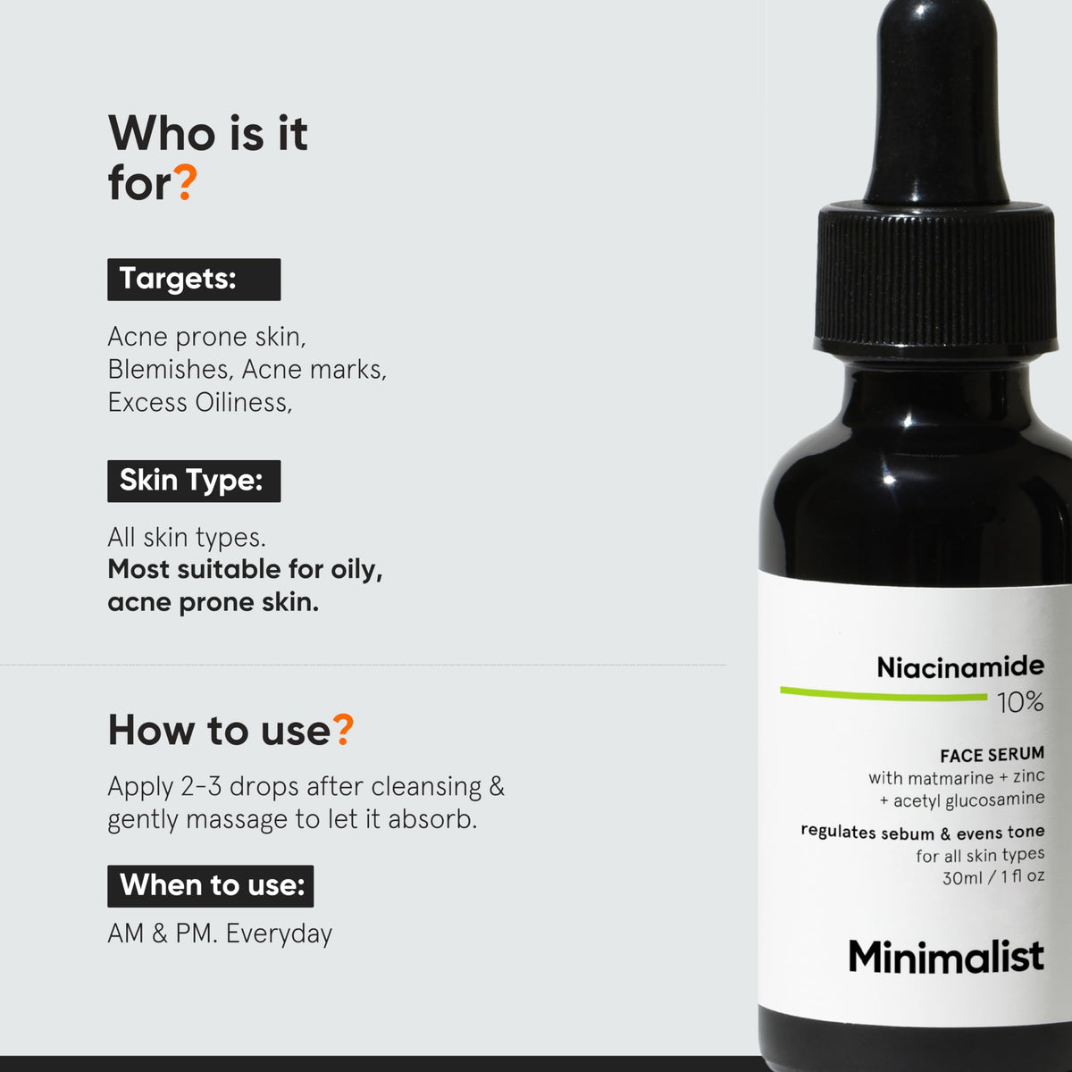 Minimalist serum texture close-up showing lightweight absorbent finish for matte look