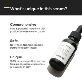 Minimalist squalane being applied to hand demonstrating smooth hydration benefit
