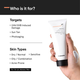 Minimalist sunscreen in outdoor setting illustrating daily sun protection benefit