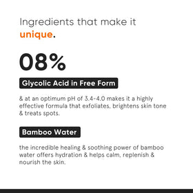 Minimalist toner bottle back label displaying ingredient list and usage guidance