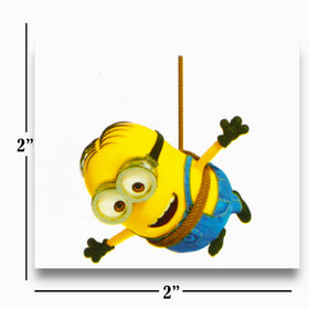 Minions application closeup on wrist demonstrating easy water-applied fun