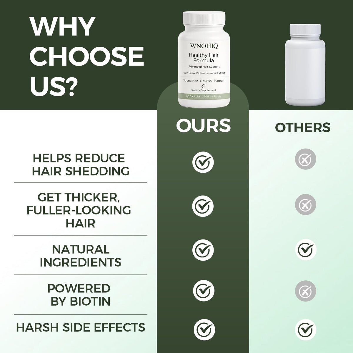 Minnah lifestyle image of woman with healthy hair illustrating visible shine benefit