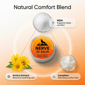 Minnah ingredients display with arnica and MSM highlighting natural-herbal benefit