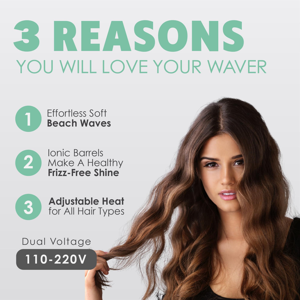 MINT in-hand styling demo creating large waves quickly and comfortably