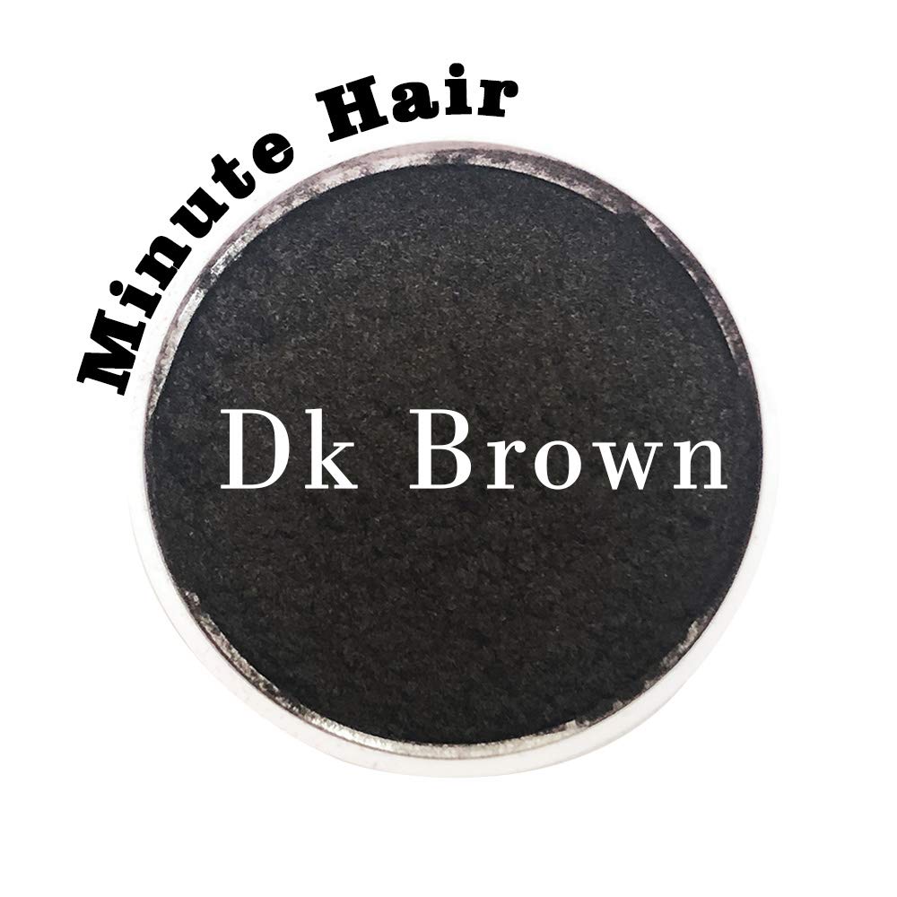 Minute Hair close-up of dark brown fiber texture showing natural coverage