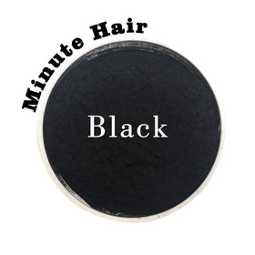 Minute Hair close-up of black fibers texture for natural blending