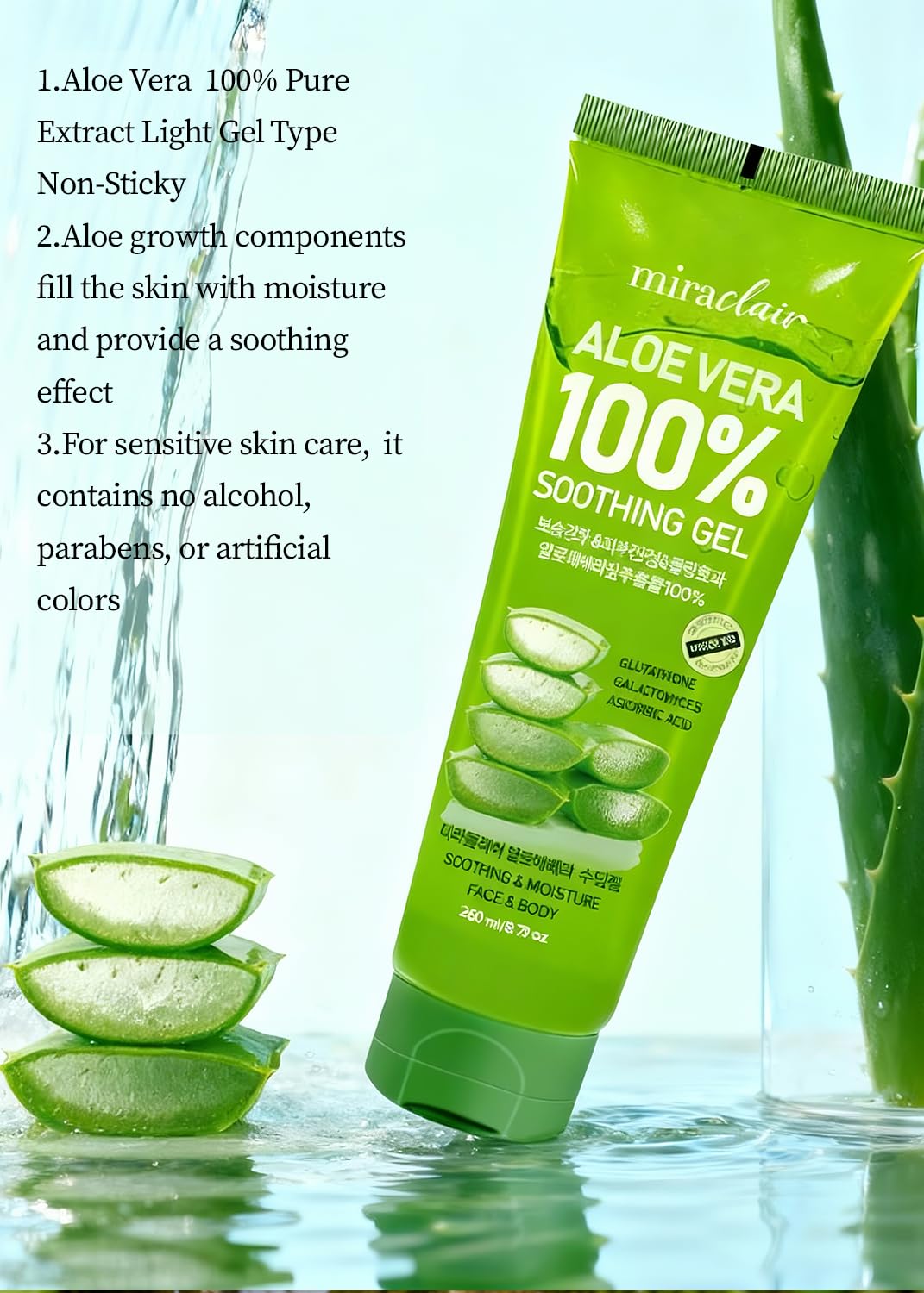 MIRACLAIR applied to hair and scalp to show light moisturizing benefit
