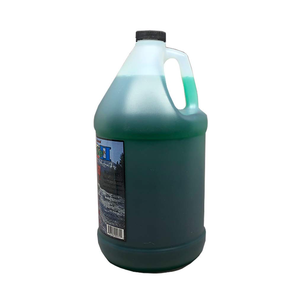 Miracle II gallon next to a hand for scale indicating bulk supply