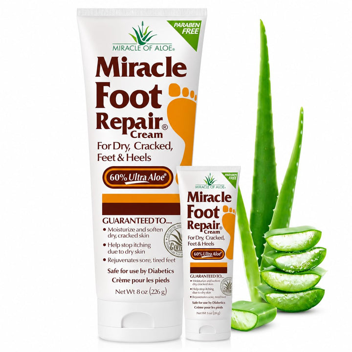 Miracle of Aloe front packaging showing product benefits and size