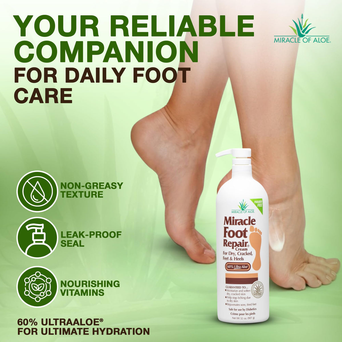 Miracle of Aloe product label close-up showing ingredient focus and transparency benefit