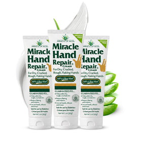 Miracle of Aloe front packaging showing tube and key benefit