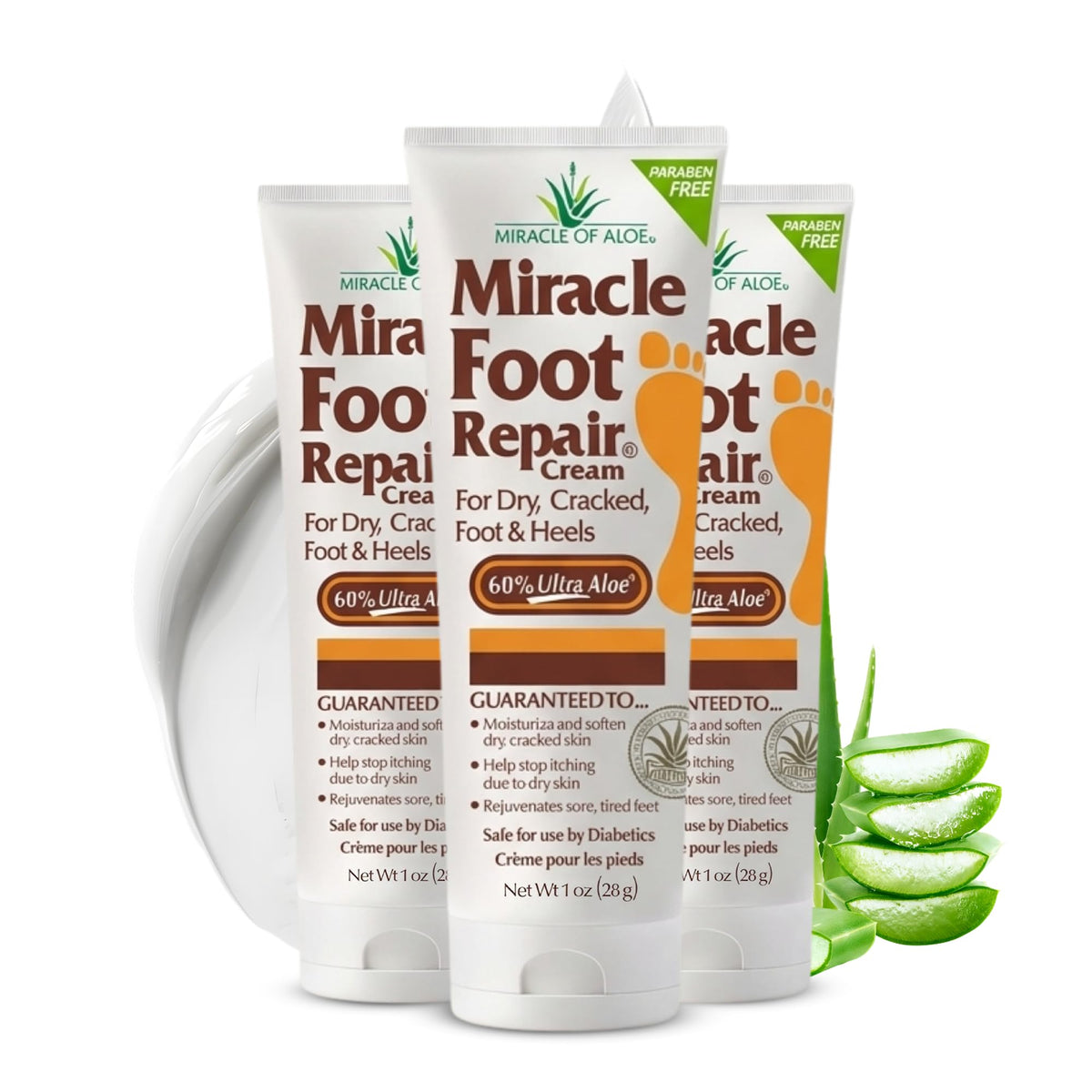 Miracle of Aloe front packaging showing 3-pack and benefits