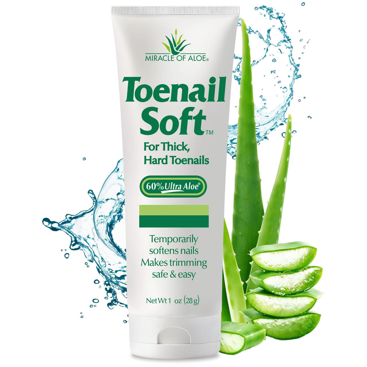 Miracle of Aloe front tube showing product packaging and benefits