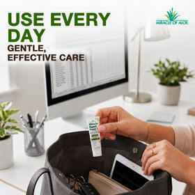 Miracle of Aloe in outdoor setting showing working-hands protection benefit