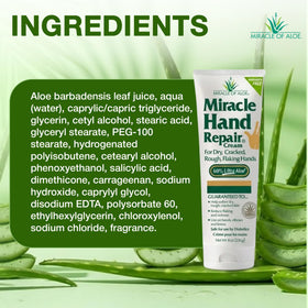 Miracle of Aloe used with cotton gloves overnight to support deeper repair