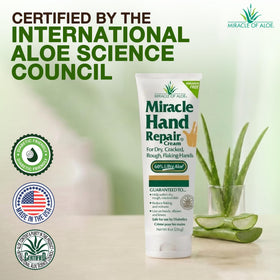 Miracle of Aloe close-up texture demonstrating smooth fast-absorbing cream