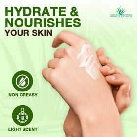 Miracle of Aloe tube inside travel bag highlighting TSA-friendly benefit