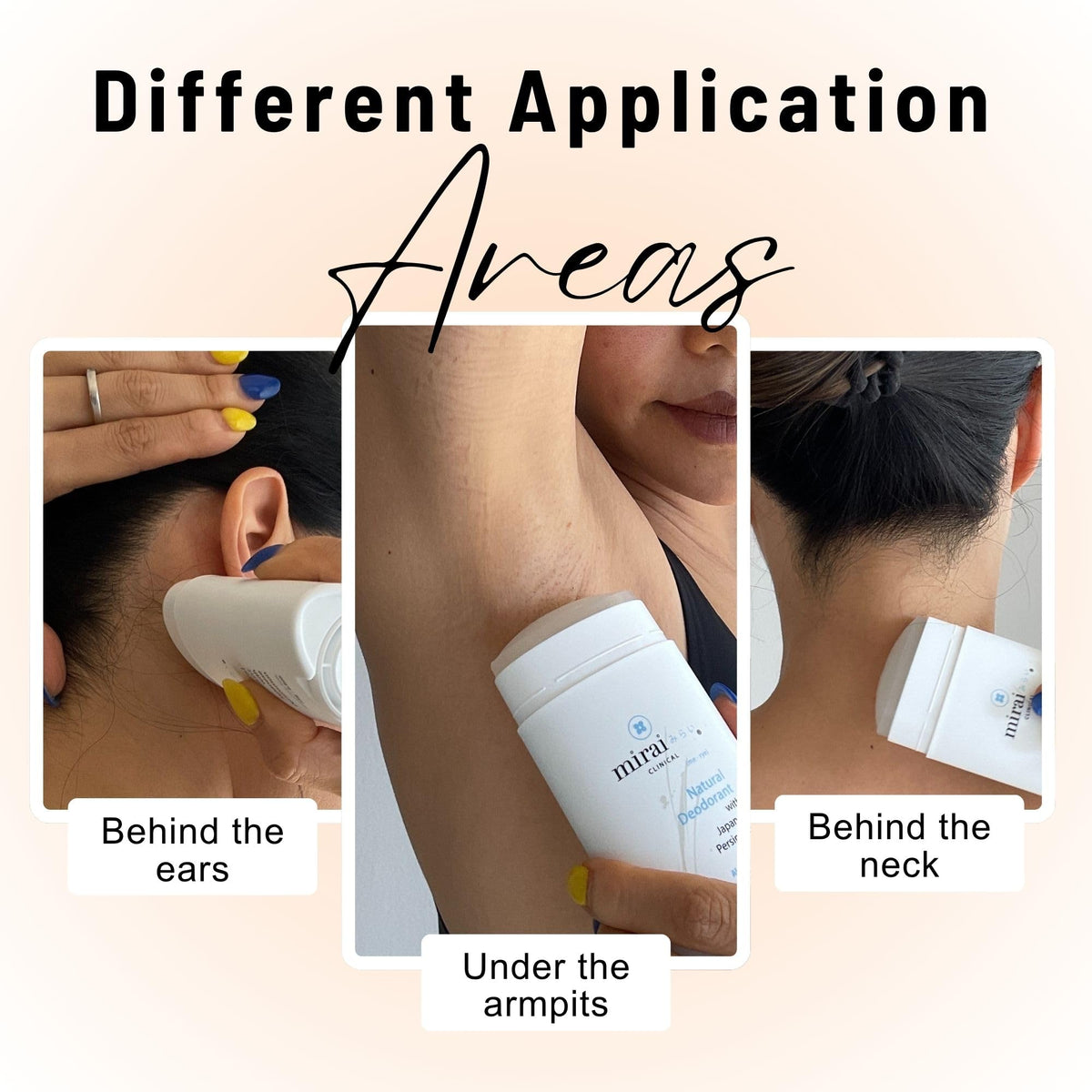 Mirai deodorant on bathroom counter in lifestyle shot conveying daily routine benefit