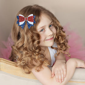 Miroksh bow paired with patriotic outfit illustrating outfit-matching versatility