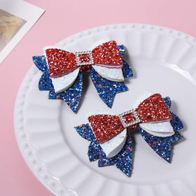 Miroksh close-up of red white blue sequins highlighting sparkle and durable finish