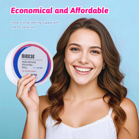 MIRUCOO used disposable strip after waxing, hygienic single-use benefit