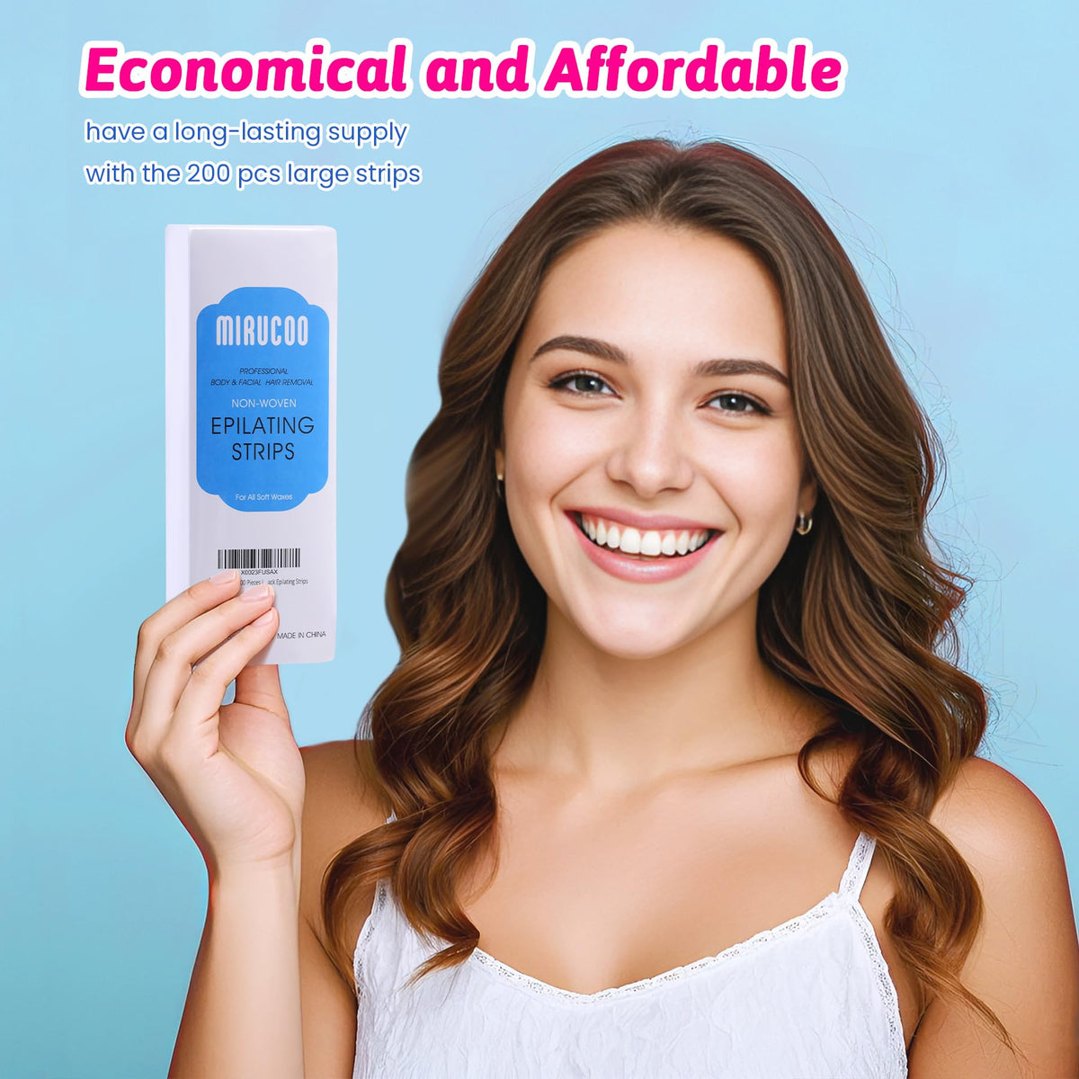 Mirucoo lifestyle bathroom waxing setup illustrating easy at-home salon feel