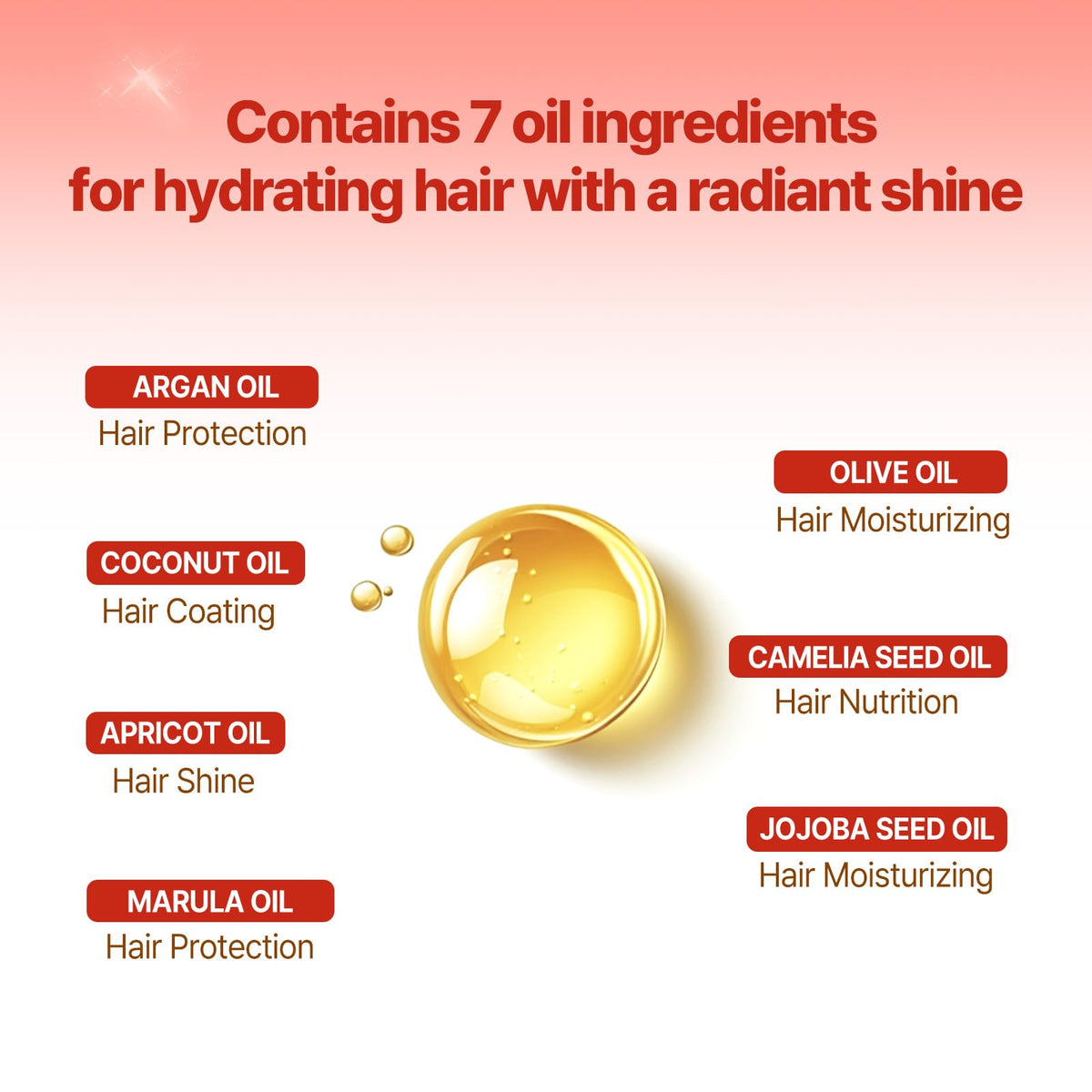 Mise En Scene applying serum to wet hair to lock in moisture and reduce frizz benefit