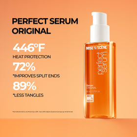 Mise En Scene applied to hand before styling to show easy distribution benefit