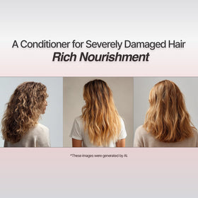 Mise En Scene creamy conditioner texture close-up demonstrating rich smoothing action