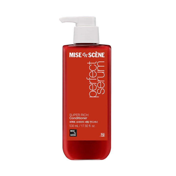 Mise En Scene front packaging showing bottle and label for clear product ID and trust