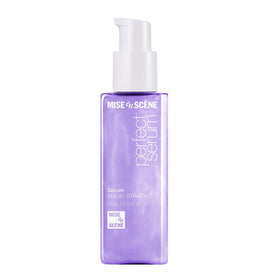 Mise En Scene front packaging showing sleek bottle and branding benefits