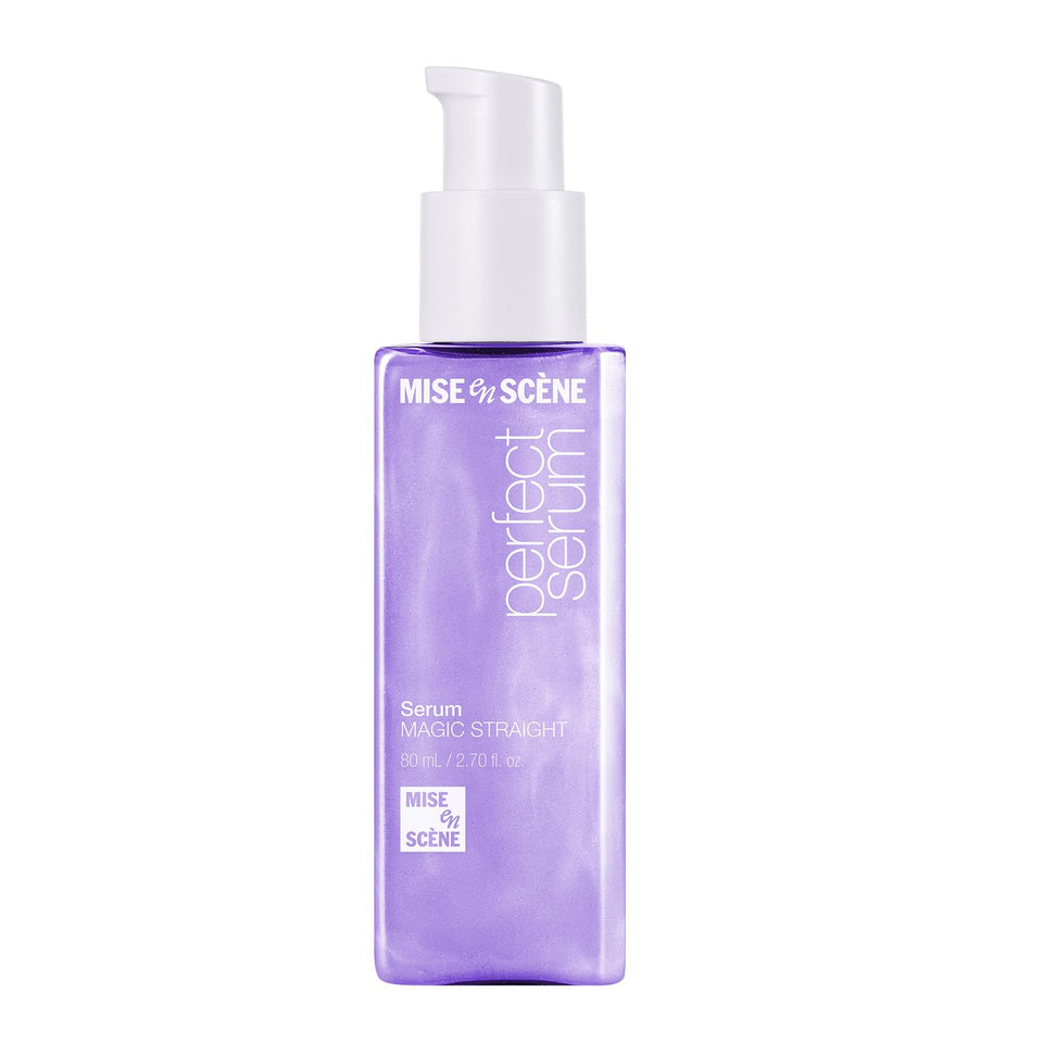 Mise En Scene front packaging showing sleek bottle and branding benefits