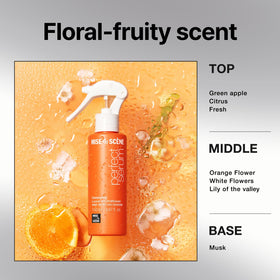 Mise En Scene label closeup highlighting seven‑oil blend and clean formulation benefit