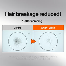 Mise En Scene applying mask to damp hair to moisturize mid-lengths and ends