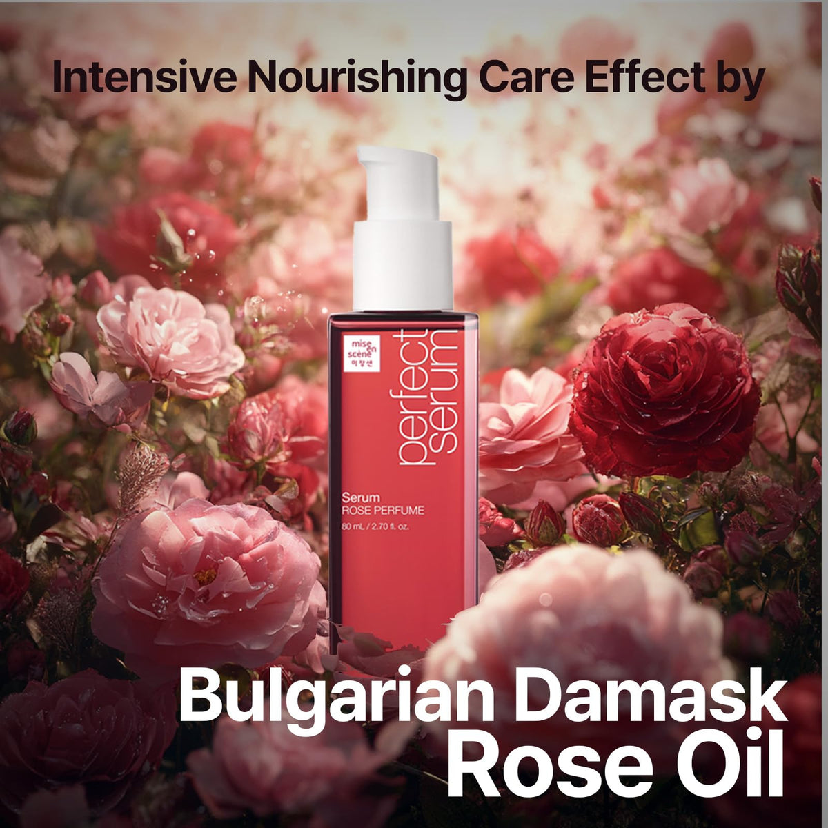 Mise En Scene oil texture glistening on fingers for lightweight nourishment benefit