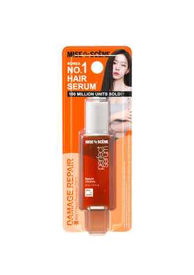 Mise En Scene front packaging mini bottle showing brand and compact size benefit