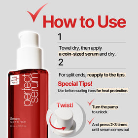 Mise En Scene pump and cap detail highlighting controlled dispensing for mess-free use