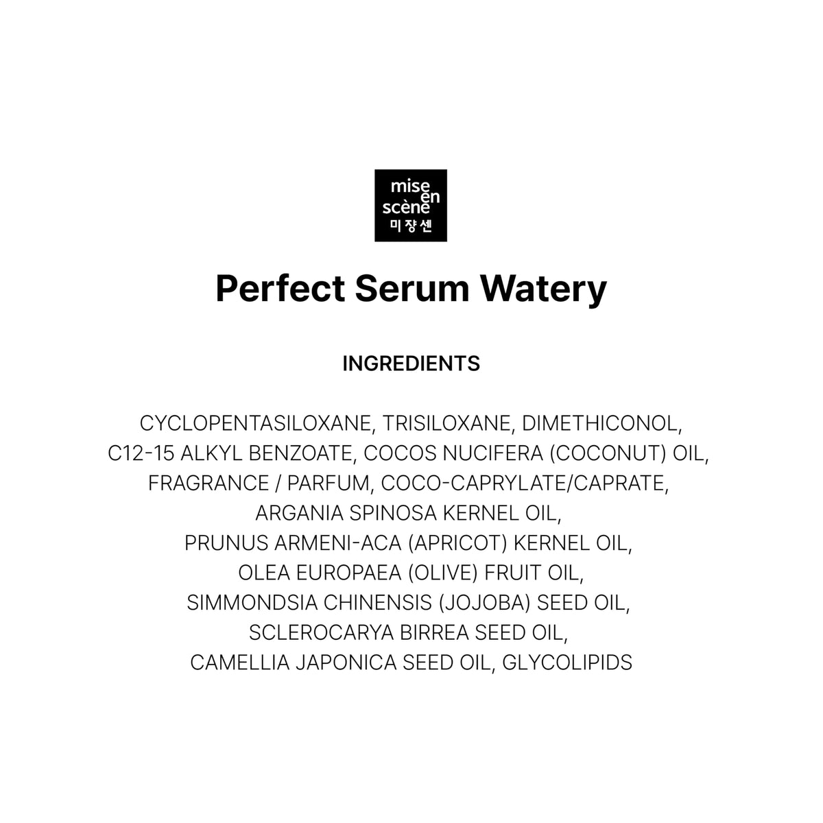 Mise En Scene natural oils arranged to show nourishing ingredients benefit