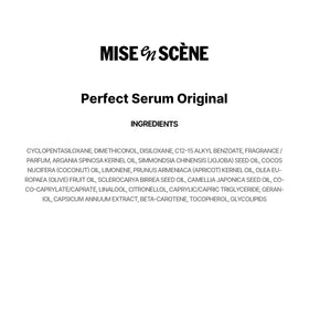 Mise En Scene serum on bathroom shelf in lifestyle scene promoting daily use