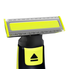 MISHAVE close-up of stainless steel blade edge showing precise cutting benefit