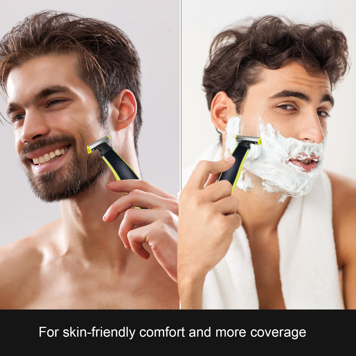 MISHAVE four replacement heads laid out showing value pack and backup benefit