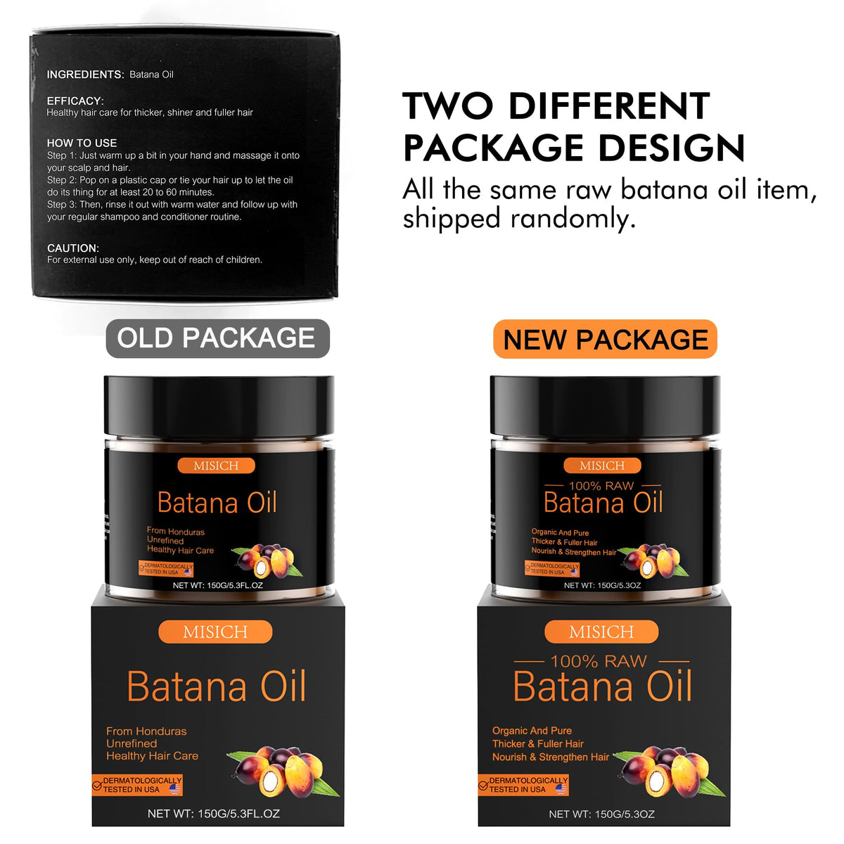 MISICH product label close-up listing nutrients like vitamin E and omega-6 for clarity