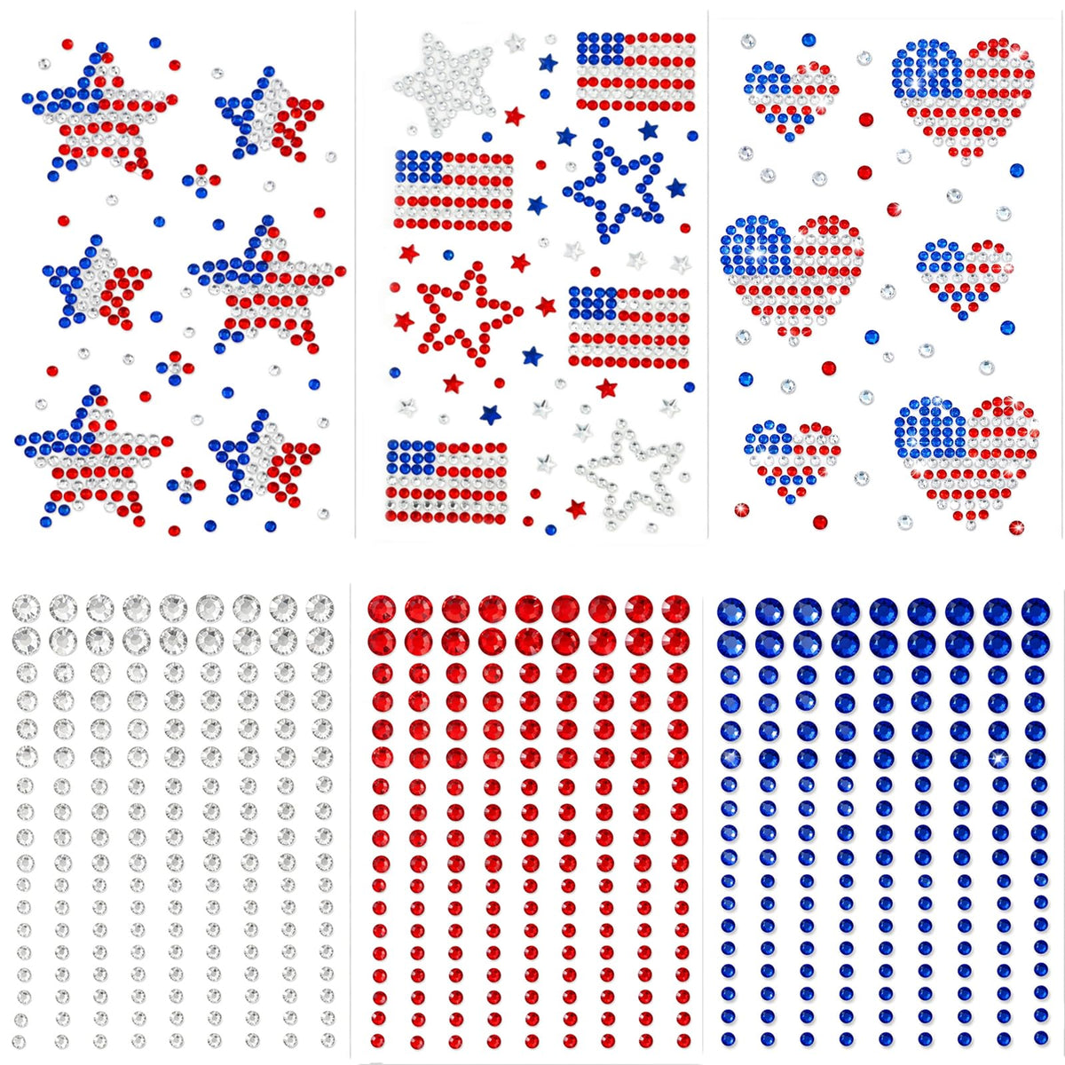 Miskate front packaging showing star and flag gem sheets for easy festive decoration